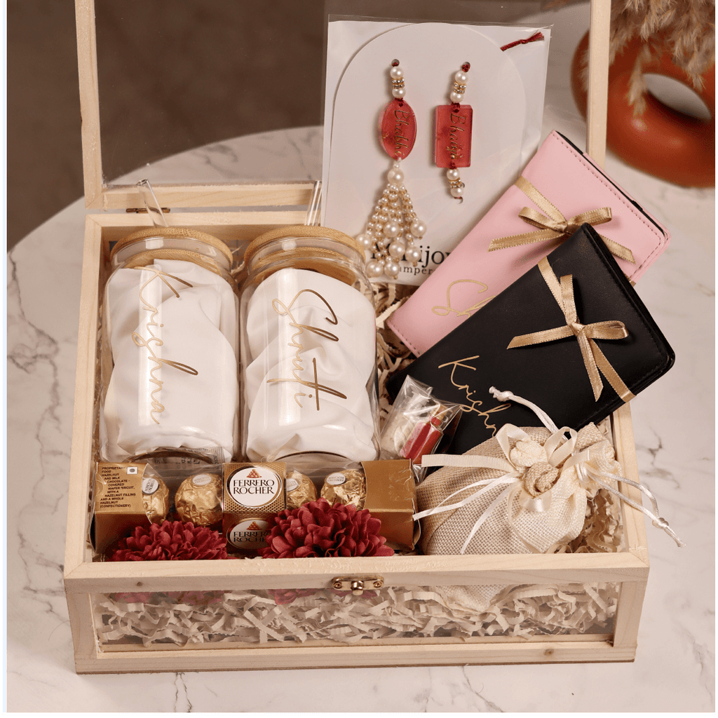 Personalized Bhaiya Bhabhi Rakhi Hamper