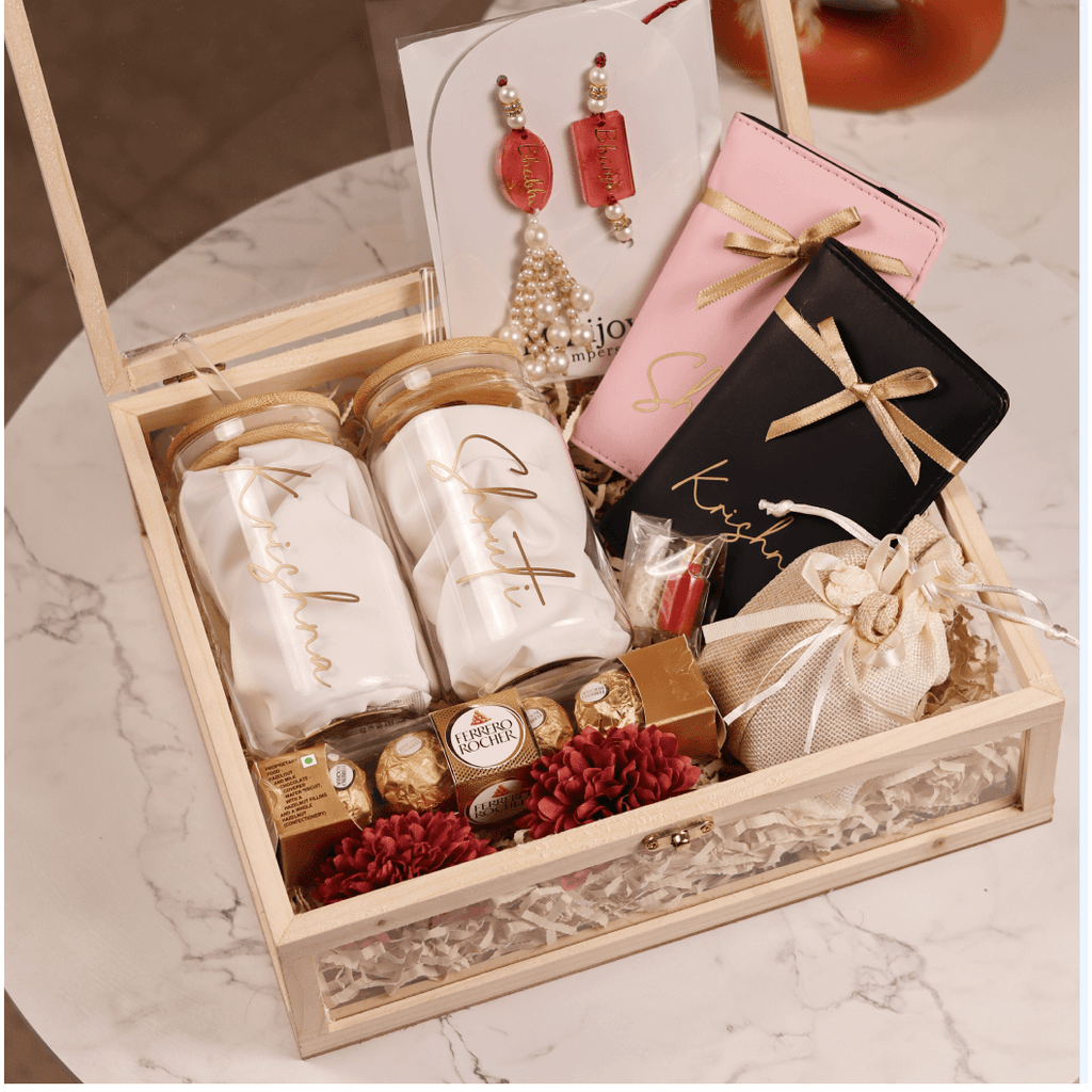 Personalized Bhaiya Bhabhi Rakhi Hamper