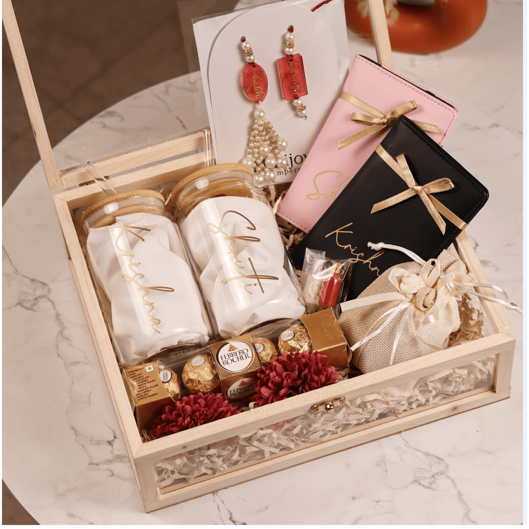 Personalized Bhaiya Bhabhi Rakhi Hamper