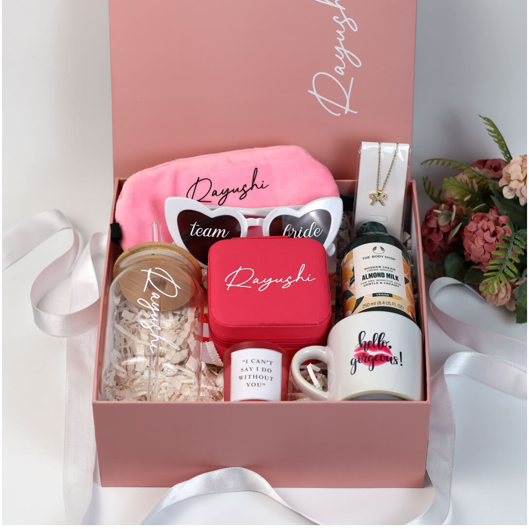 Luxury Personalised Pink Gift Box for Women