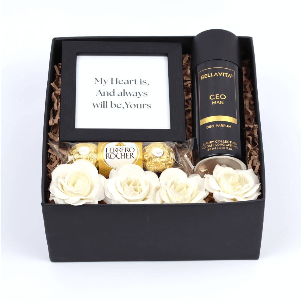 Personalised Black Gift Box for Him
