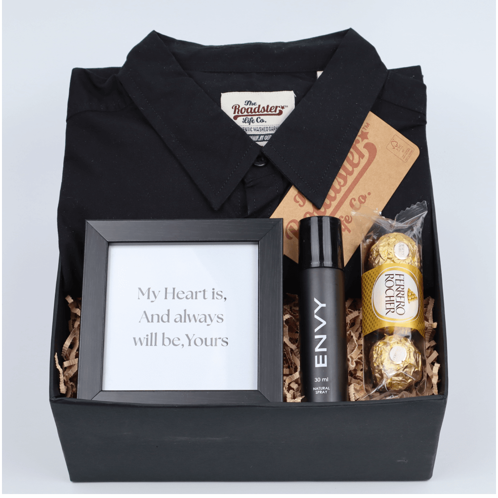 Premium Black Gift Box for Men