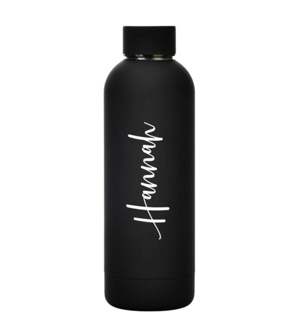 Double Insulated Stainless Steel Name Bottle